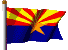 FREE Animated USA State Flag for State of Arizona USA Free Animated State Flag for the State of Arizona