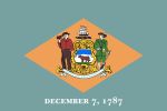Free 150x100 JPG State Flag for State of Delaware