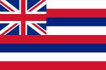 Free 150x100 JPG State Flag for State of Hawaii