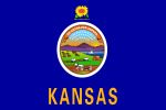 Free 150x100 JPG State Flag for State of Kansas