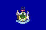 Free 150x100 JPG State Flag for State of Maine