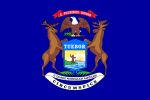 Free 150x100 JPG State Flag for State of Michigan
