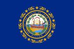 Free 150x100 JPG State Flag for State of New Hampshire