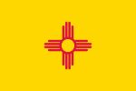 Free 150x100 JPG State Flag for State of New Mexico