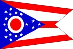 Free 150x100 JPG State Flag for State of Ohio