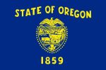 Free 150x100 JPG State Flag for State of Oregon