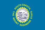 Free 150x100 JPG State Flag for State of South Dakota