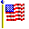 Small animated United States Flag at State-Flags-USA.com